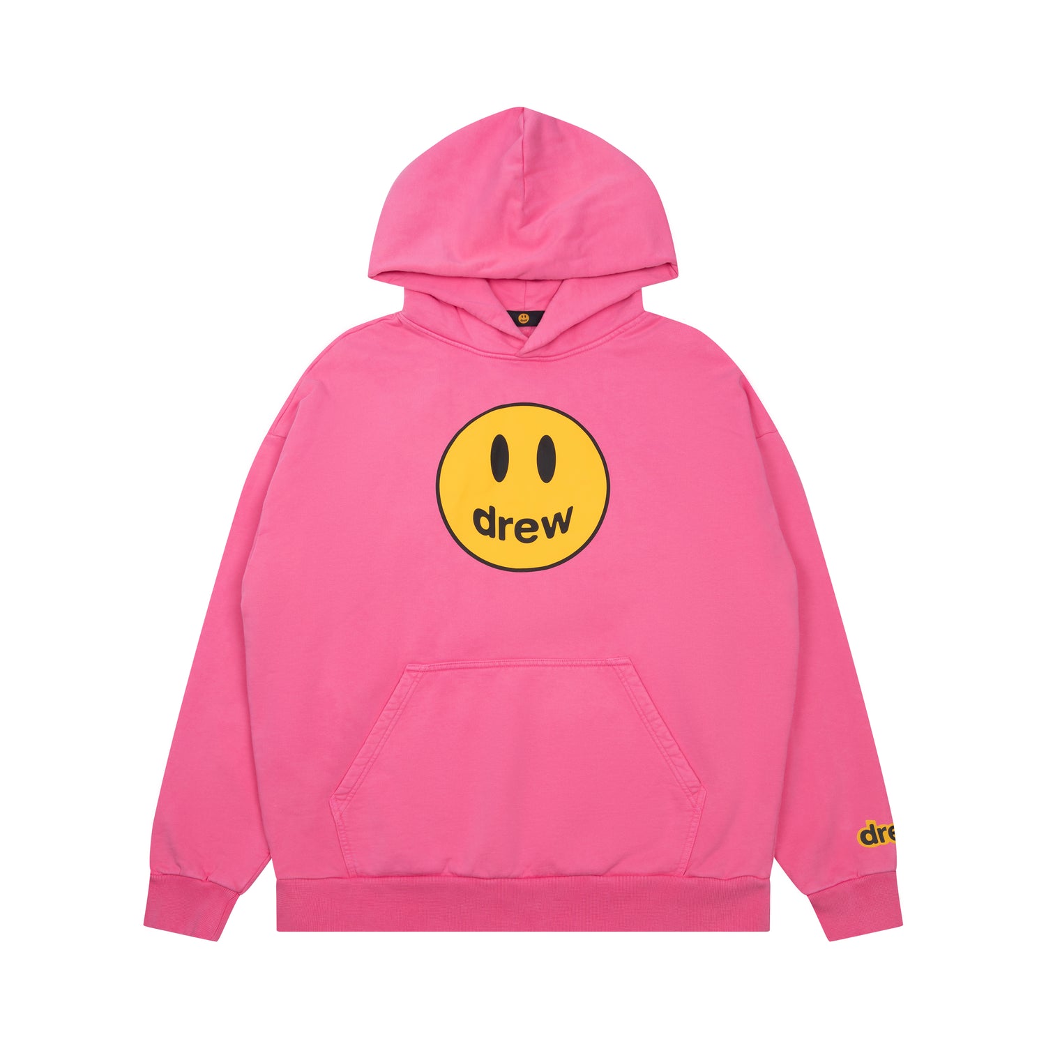 Drew House Hot pink pure cotton skin-friendly boxing hoodie - Drew